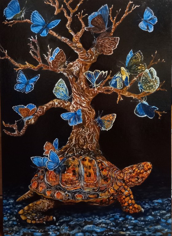 Painting маслом Мечты о Бонсай