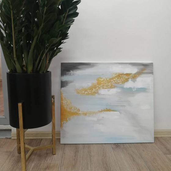 Painting акрилом Ассоциация Финский Залив в марте