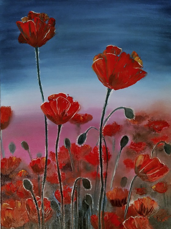 Painting маслом Маки