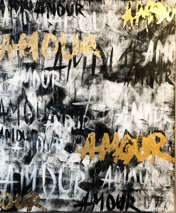 Painting акрилом Amour Gold