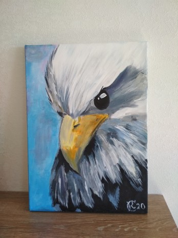 Painting акрилом Молодой орел