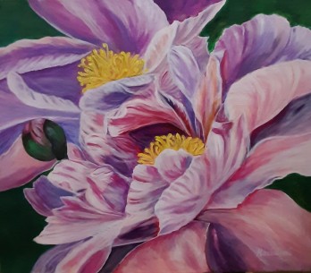 Painting акрилом Цветок