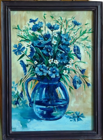 Painting маслом bouquet