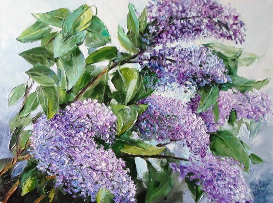 Painting маслом "Бузковий травень"