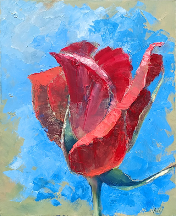 Painting маслом Роза