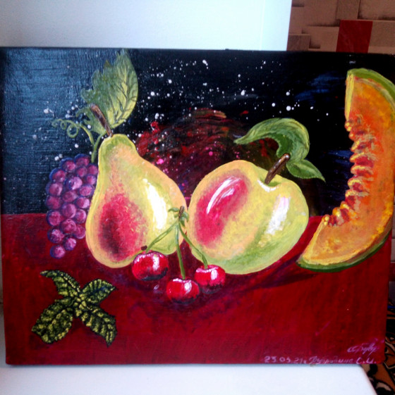 Painting акрилом Фрукты