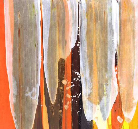 Painting акрилом Золотой поток