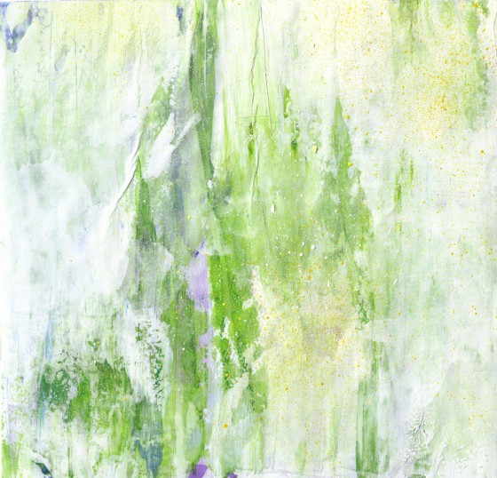 Painting акрилом Маленькие жёлтые цветы