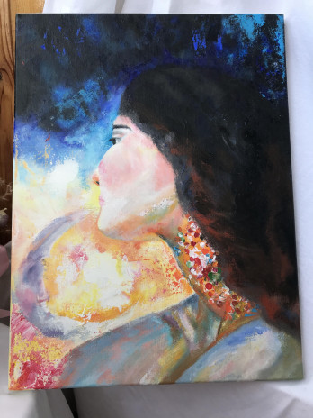 Painting акрилом Вселенная 