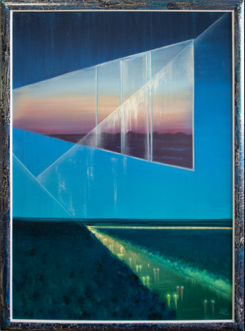 Painting маслом Отблески заката