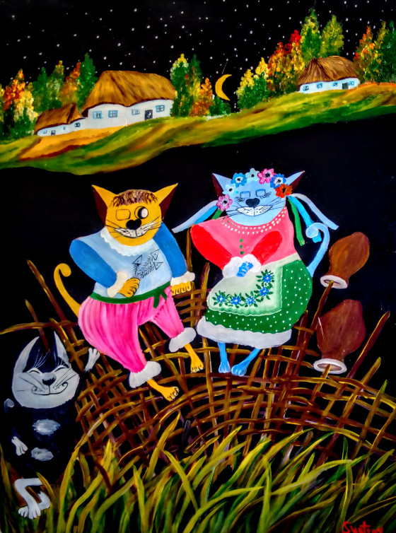 Painting акрилом Свадьба