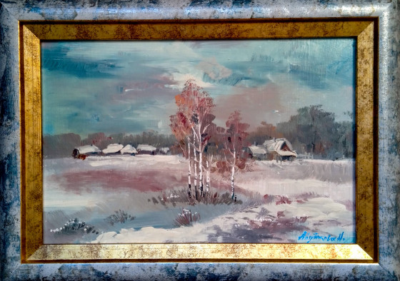 Painting маслом Зима