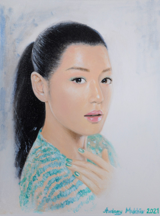 Painting маслом A magical look from Korea