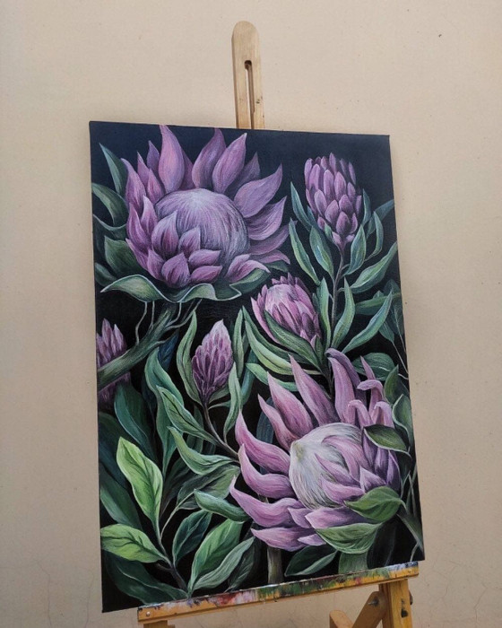 Painting акрилом Цветы