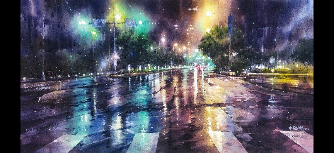 Акварельная техника в современной живописи