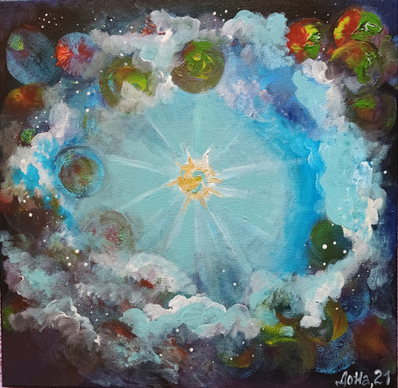 Картина маслом Картина"Космос"