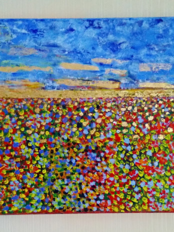 Картина акрилом Радость !