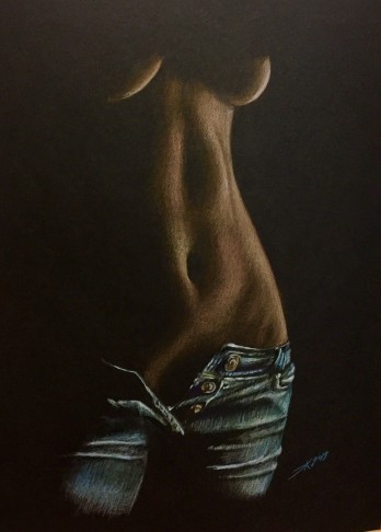 Картина карандашом Nothing but jeans