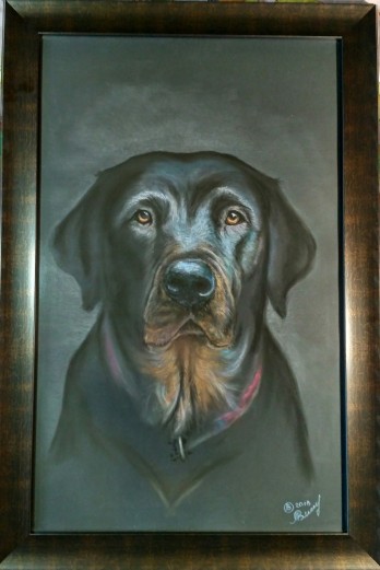 Картина пастелью Грем