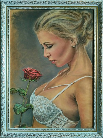 Картина пастелью Аромат свежести