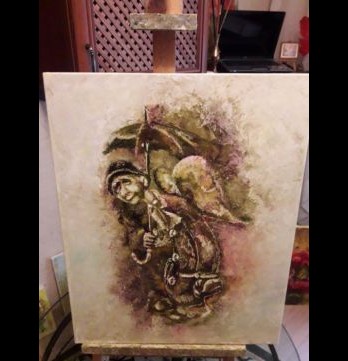 Картина маслом ..