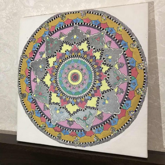 Картина акрилом Солнцестояние