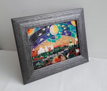 Картина  Панно-сувенир " Город Че"  