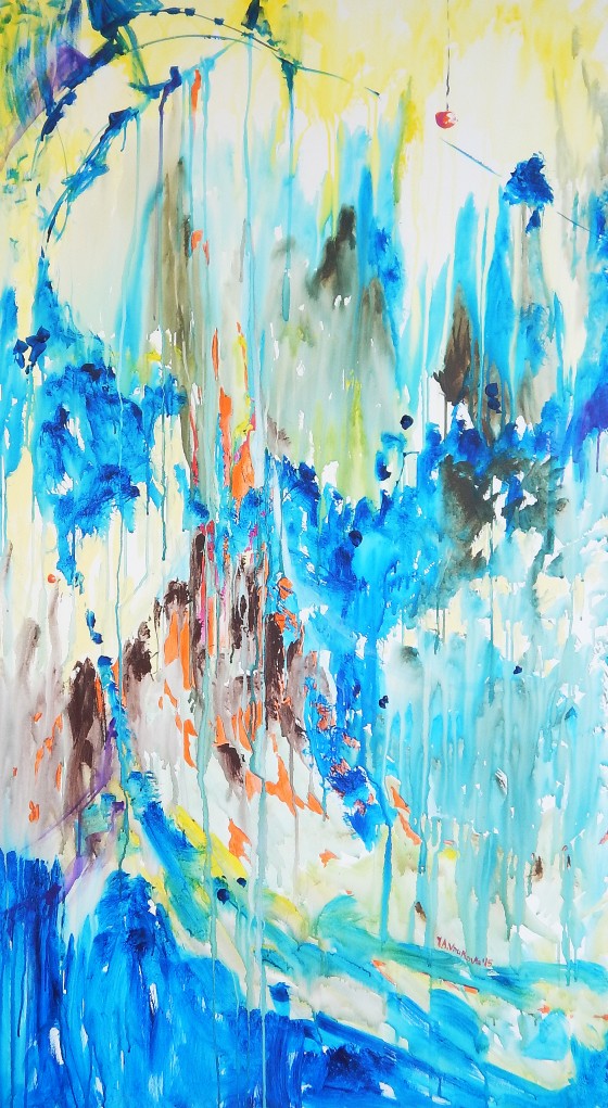 Картина акрилом Внутри ливня