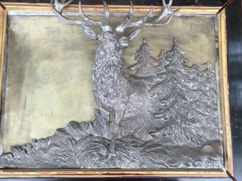 Картина в смешанной технике Охотничьи мотивы панно Германия