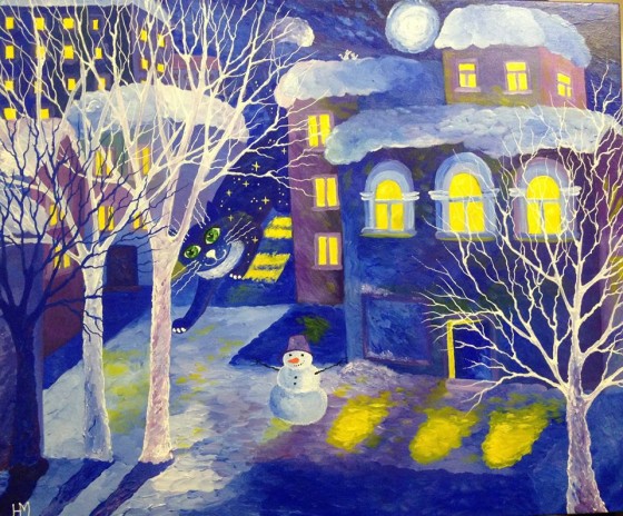 Картина маслом Чудеса сказочной ночи