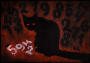 Картина маслом Котик 5942