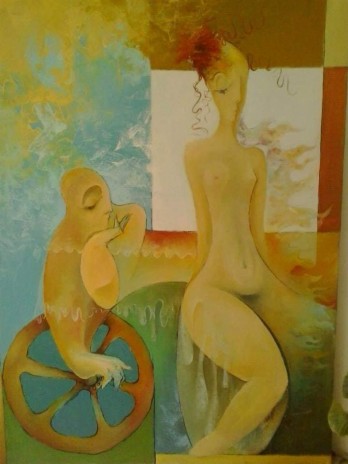 Картина маслом декоративная работа