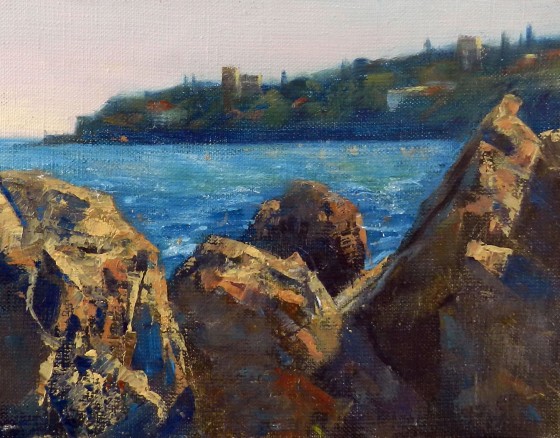 Картина маслом Камни