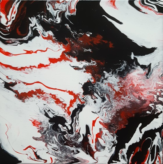 Картина акрилом Дракон