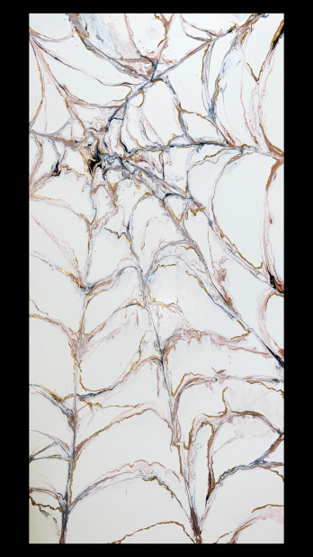 Картина акрилом Паутина