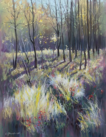 Картина пастелью Сияние сентября