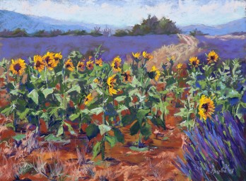 Картина пастелью Контрасты Прованса