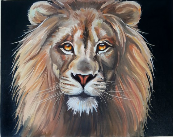 Картина маслом Лев