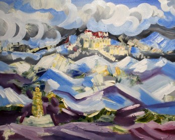 Картина маслом Тибет