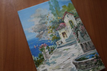 Картина маслом Итальянский дворик