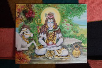 Картина маслом Шива