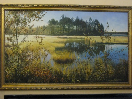 Картина маслом Пейзаж . Ранее утро.