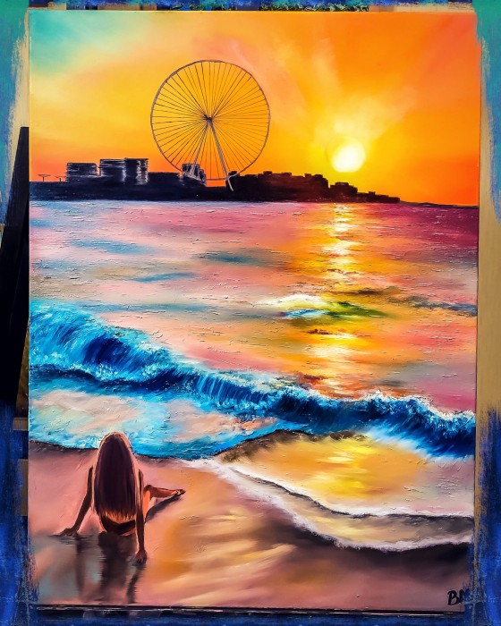 Картина маслом Dubai, JBR