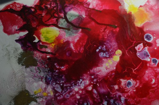 Картина в смешанной технике Настроение