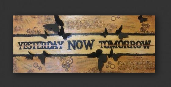 Картина акрилом Панно Mix media