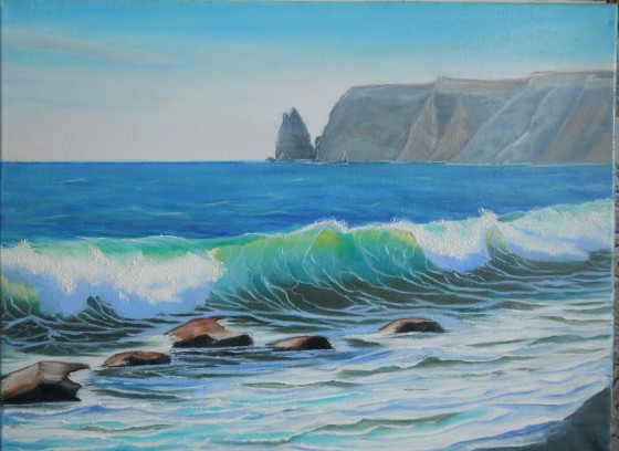 Картина маслом Морской пейзаж