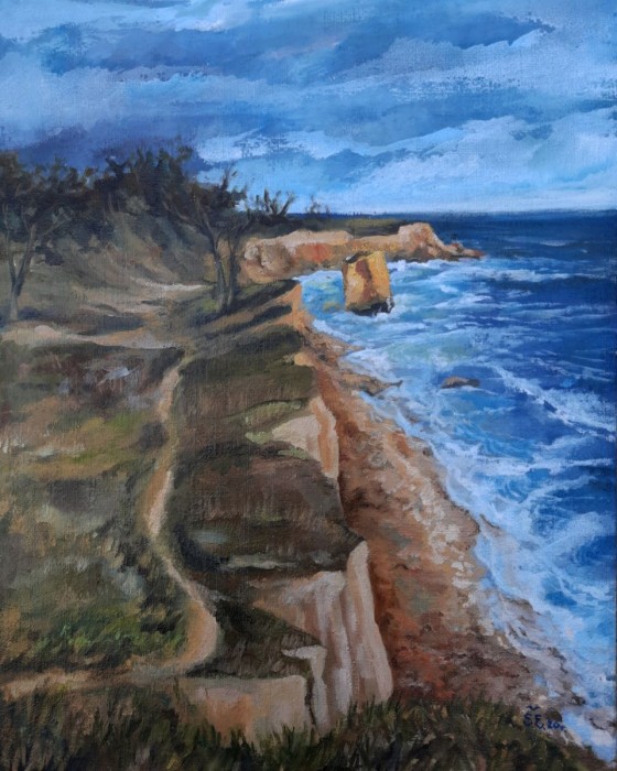 Картина маслом Фонтанка 