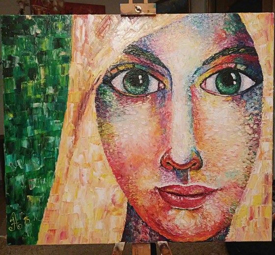 Картина маслом Земля