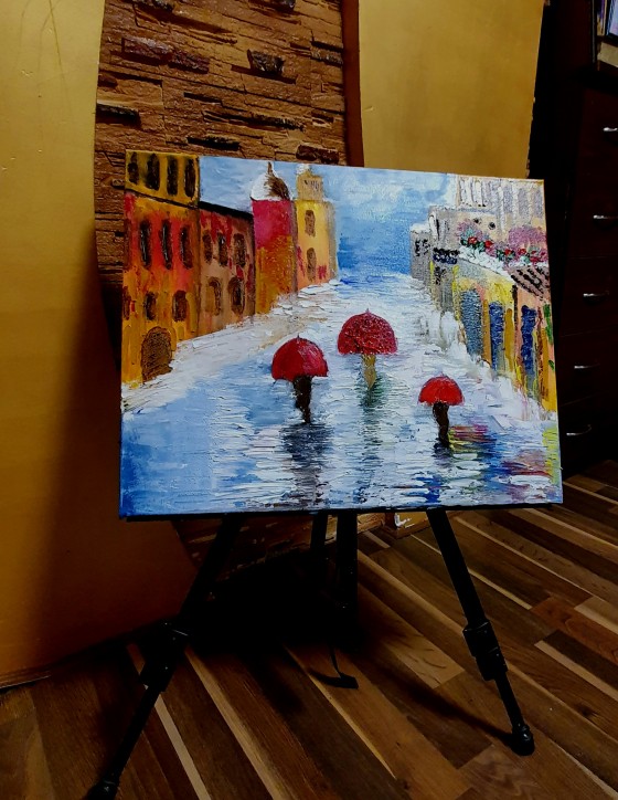 Картина маслом Венеция
