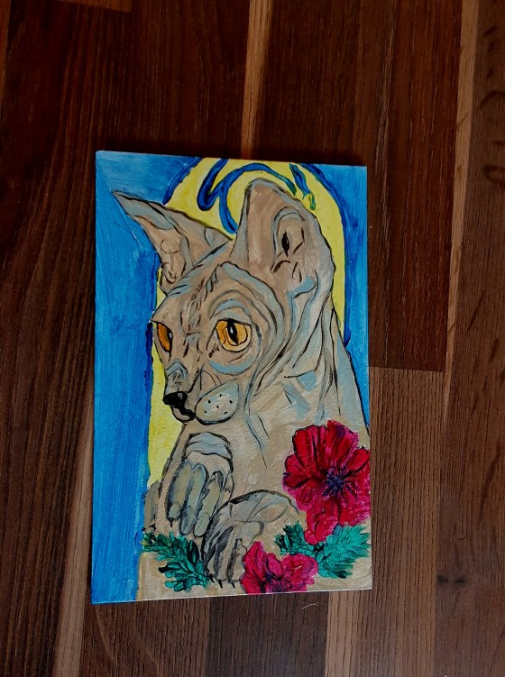 Картина акрилом Сфинкс